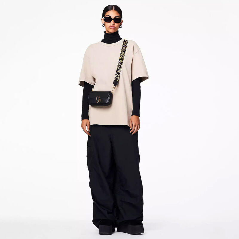 MARC JACOBS The Thin Outline Logo Webbing Strap image number 2